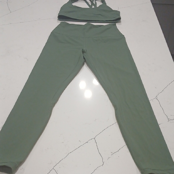Pants - Green Activewear Set Gentle Used Sz Small